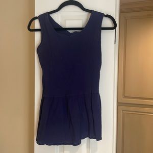 Crescent M cotton bow back top